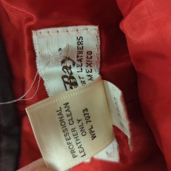 Women's West Bay Top Grain Genuine Leather Straight Leg Pant Red 10 western - Picture 7 of 12